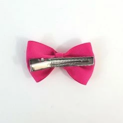 Naked City Clothing Ribbon Bow Hair Clip In Hot Pink