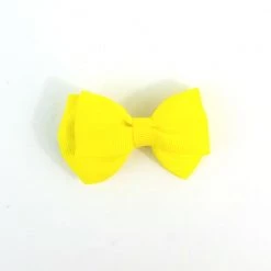 Naked City Clothing Ribbon Bow Hair Clip In Yellow ACCESSORIES