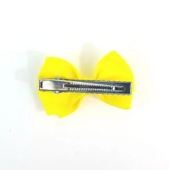 Naked City Clothing Ribbon Bow Hair Clip In Yellow ACCESSORIES