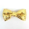 Naked City Clothing Sequin Bow Hair Clip In Gold
