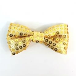 Naked City Clothing Sequin Bow Hair Clip In Gold