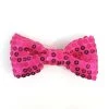 Naked City Clothing Sequin Bow Hair Clip In Hot Pink