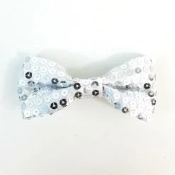 Naked City Clothing Sequin Bow Hair Clip In Silver