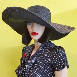 Cap Zone 5.5" Wide Wired Brim Sun Hat In Black ACCESSORIES