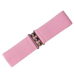 Hell Bunny New Retro Elastic Waist Belt - Pink ACCESSORIES