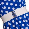 Hell Bunny Retro Elastic Waist Belt - White
