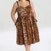 Hell Bunny "Tora" Tiger Print 50s Dress