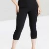 Hell Bunny Tina High Waist Capris In Black