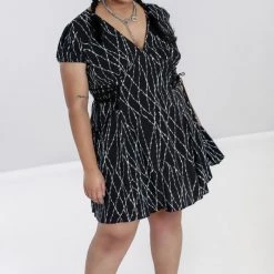 Barbed Wire Mini Dress By Hell Bunny APPAREL