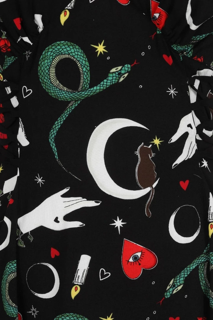 NEW ARRIVALS Good Fortune Mini Dress By Hell Bunny 6 NEW ARRIVALS Good Fortune Mini Dress By Hell Bunny