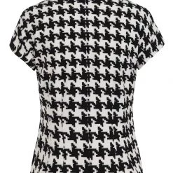 Hell Bunny Blake Houndstooth Print Blouse APPAREL 15 Hell Bunny Blake Houndstooth Print Blouse APPAREL