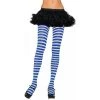 Leg Avenue Striped Tights In Blue & White HOSIERY