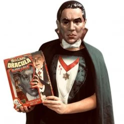 Retro-a-go-go! Studios NEW ARRIVALS Bela Lugosi Dracula Wearable Mask In Crypt Color
