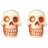 Kreepsville 666 ACCESSORIES Skull Post Earrings - White