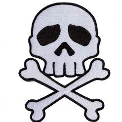 Kreepsville 666 EVERYTHING ELSE White Skull & Crossed Bones Patch