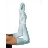 Leg Avenue Opera Length Satin Gloves In Light Blue ACCESSORIES