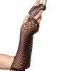 Leg Avenue Fishnet Fingerless Gloves In Black