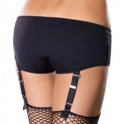 Leg Avenue Basic Garter Panty In Black