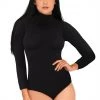 Leg Avenue Black Mock Turtleneck Bodysuit APPAREL
