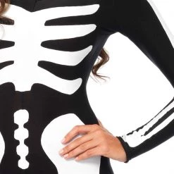 Leg Avenue Black Glow-In-The-Dark Skeleton Catsuit