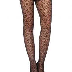 Leg Avenue Deco Lace Net Pantyhose