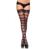 Leg Avenue Stay Up Lace Top Scalloped Eyelash Thigh Highs