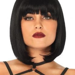Leg Avenue Black Bob Wig With Bangs ACCESSORIES