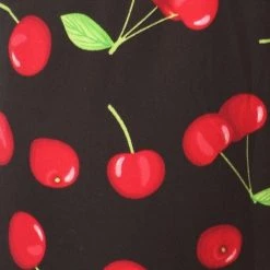 Red Ribbon APPAREL Cherry Print Capri Leggings