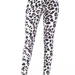 Love It APPAREL Black & White Leopard Print Leggings - Plus