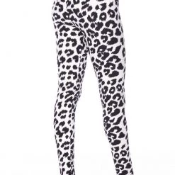 Love It APPAREL Black & White Leopard Print Leggings - Plus