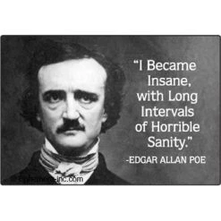Ephemera EVERYTHING ELSE Edgar Allan Poe Magnet
