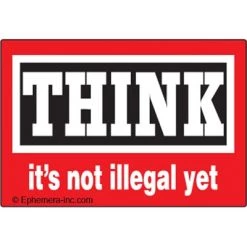 Ephemera EVERYTHING ELSE THINK ...Magnet