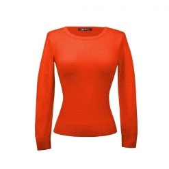 MAK Retro Crew Neck Sweater Fiesta Orange