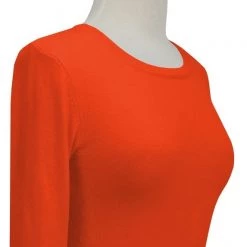 MAK Retro Crew Neck Sweater Fiesta Orange