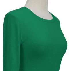 MAK Retro Crew Neck Sweater Green APPAREL