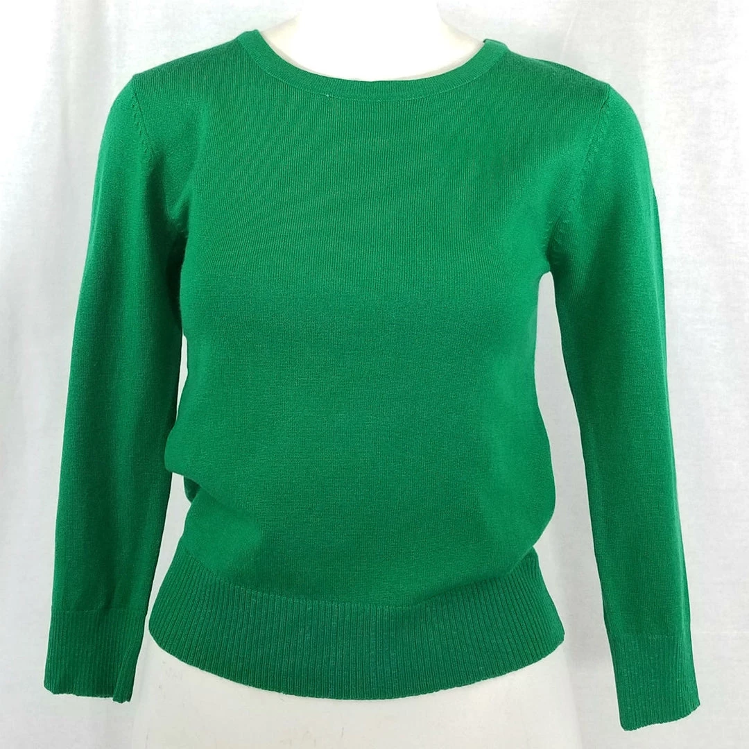 MAK Retro Crew Neck Sweater Green APPAREL 5 MAK Retro Crew Neck Sweater Green APPAREL