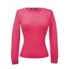 MAK APPAREL Retro Crew Neck Sweater Hot Pink