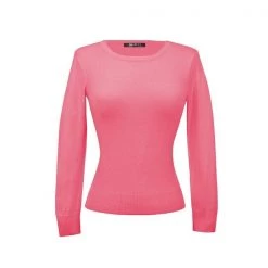 MAK Retro Crew Neck Sweater Pink APPAREL
