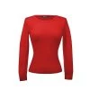 MAK APPAREL Retro Crew Neck Sweater Red