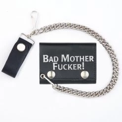 Mascorro ACCESSORIES Bad Mother Fucker! Tri-fold Chain Wallet