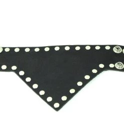 Mascorro Leather Riveted Black Leather Triangle Cuff ACCESSORIES