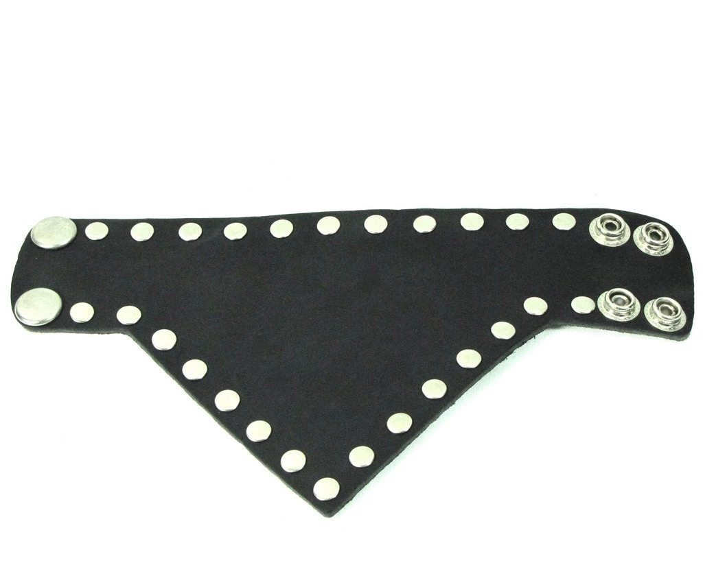 Mascorro Leather Riveted Black Leather Triangle Cuff ACCESSORIES 4 Mascorro Leather Riveted Black Leather Triangle Cuff ACCESSORIES