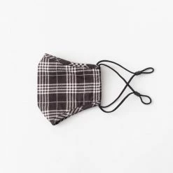 2NE1 Apparel Plaid Face Mask - Black