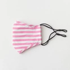 2NE1 Apparel ACCESSORIES Striped Face Mask - Pink