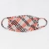 Watermelon Fashion Tan & Orange Plaid Face Mask 2 Watermelon Fashion Tan & Orange Plaid Face Mask