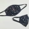 Day G ACCESSORIES Black Mesh Starburst Print Face Mask