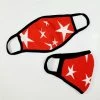 Cream & Sugar ACCESSORIES Star Print Face Mask - Red