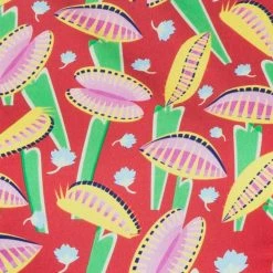 Miss Lulo Venus Fly Trap Print Flare Dress