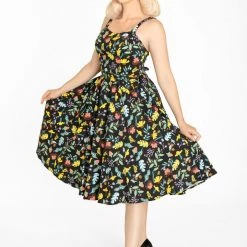 Lori "Folk Garden" Print Dress By Miss Lulo - Size S