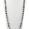 Ole Gunmetal Glass Bead Necklace